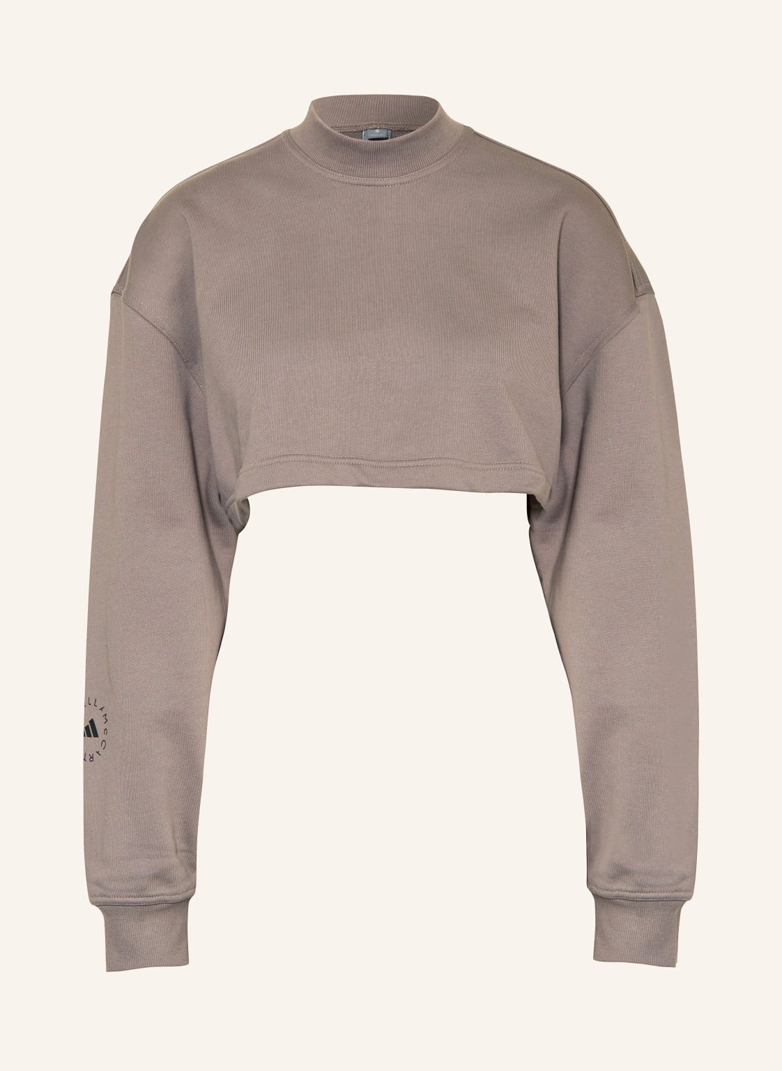 Adidas By Stella Mccartney Cropped-Sweatshirt beige von adidas by stella mccartney