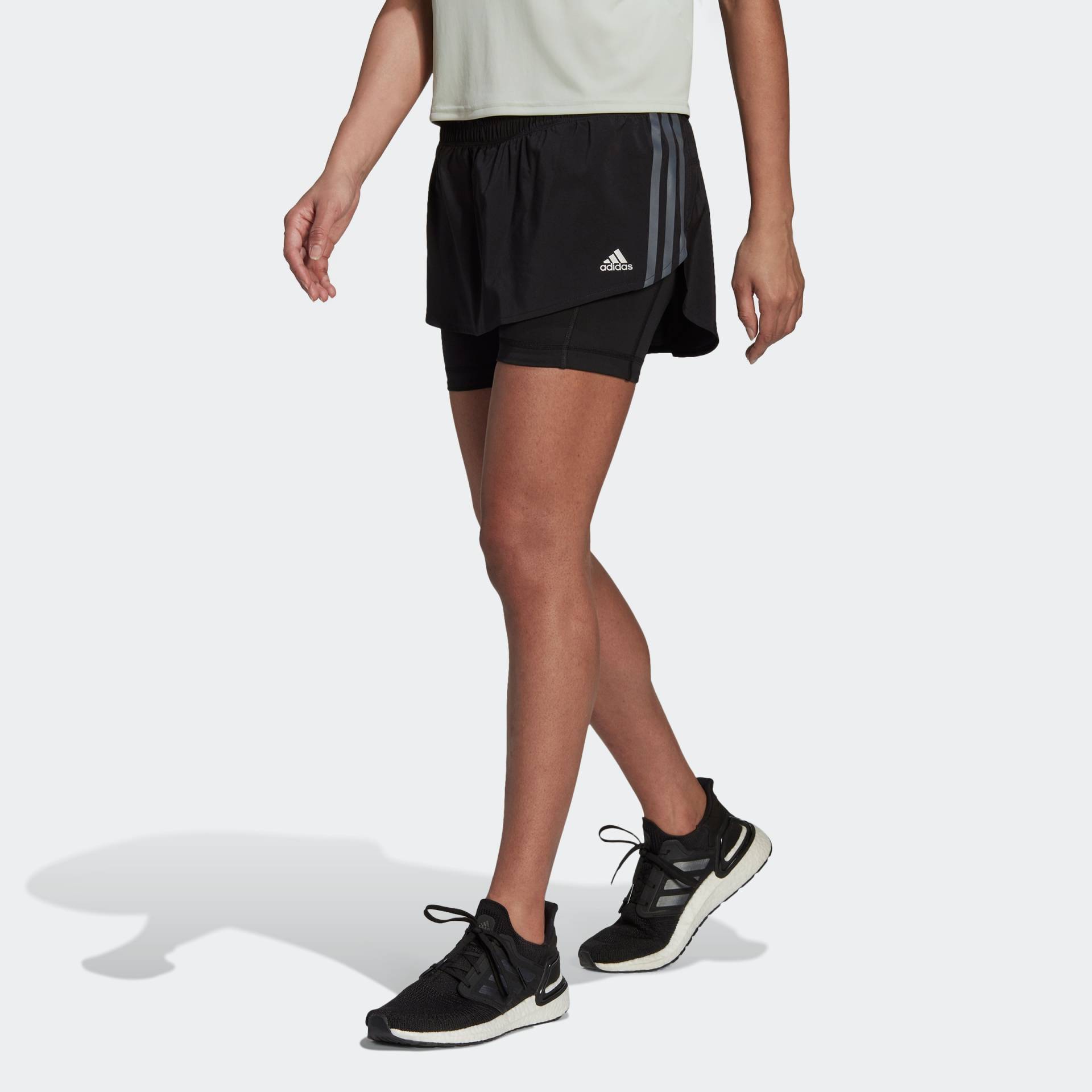 adidas Performance Laufshorts »RUN ICONS 3STREIFEN RUNNING SKORT«, (1 tlg.) von adidas performance