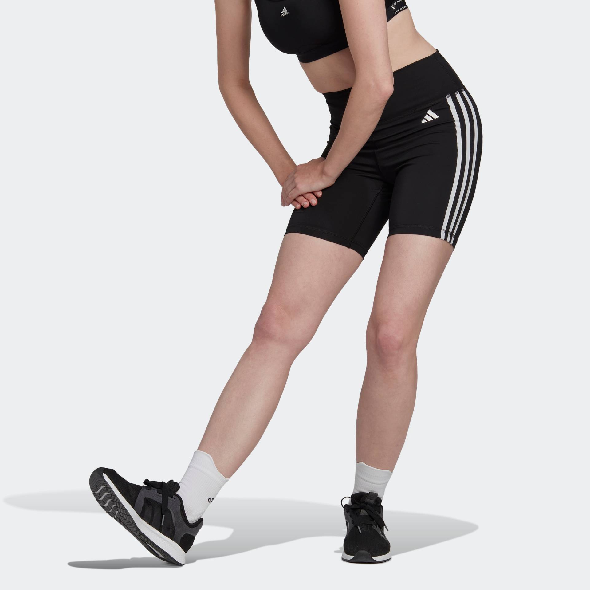 adidas Performance Shorts »TRAINING ESSENTIALS 3STREIFEN HIGHWAISTED KURZE«, (1 tlg.) von adidas performance