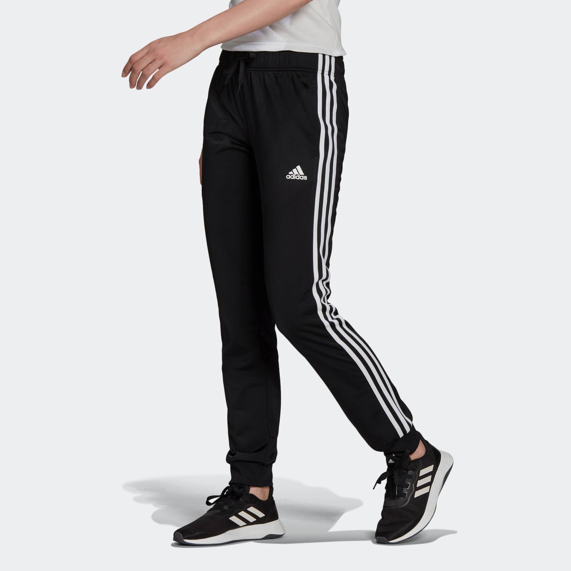 adidas Sportswear Sporthose »PRIMEGREEN ESSENTIALS WARMUP SLIM TAPERED 3STREIFEN«, (1 tlg.) von adidas Sportswear