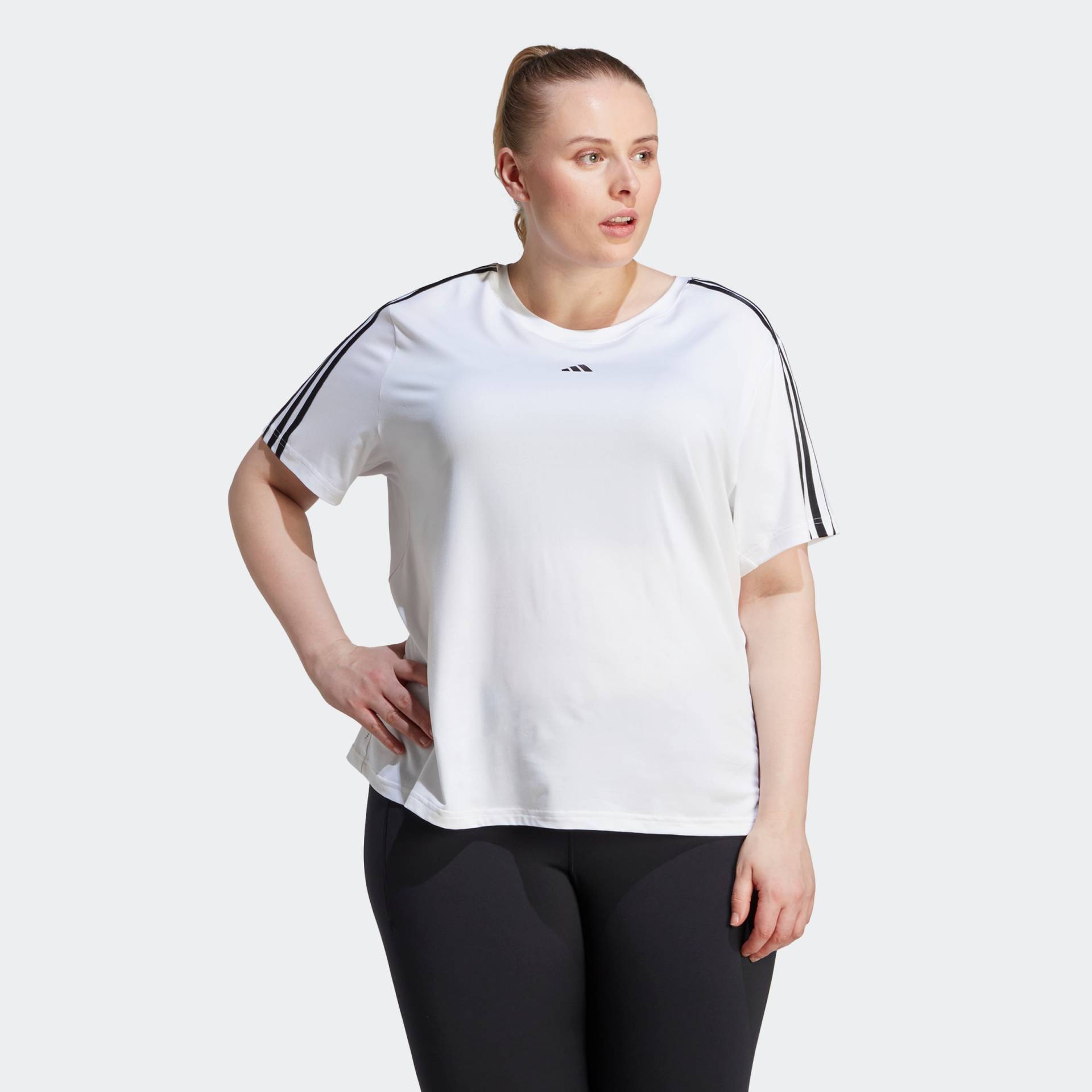 adidas Performance T-Shirt »AEROREADY TRAIN ESSENTIALS 3-STREIFEN – GROSSE GRÖSSEN« von adidas performance