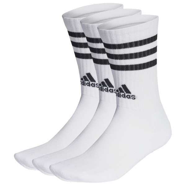 adidas - 3S Cushioned Sportswear Crew 3-Pack - Multifunktionssocken Gr M weiß von adidas