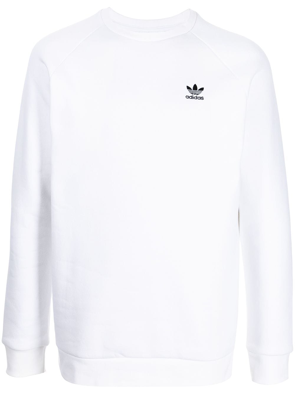 adidas Adicolor embroidered logo sweatshirt - White von adidas