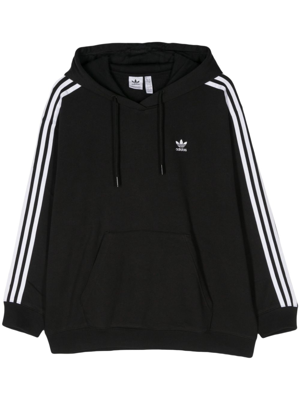 adidas Adicolor logo-embroidered hoodie - Black von adidas