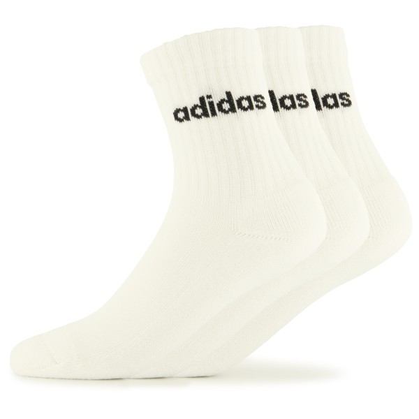 adidas - Cushioned Linear Crew 3-Pack - Multifunktionssocken Gr 37-39;40-42;43-45;46-48 beige;schwarz;weiß von adidas