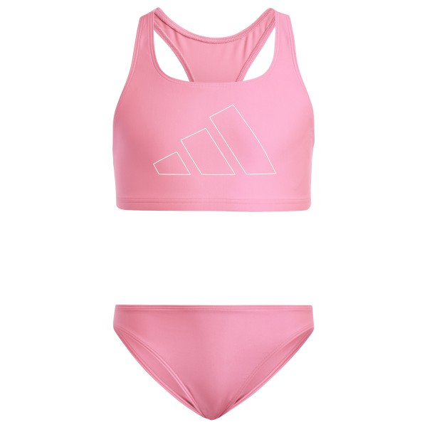 adidas - Kid's Bold Bars Bikini - Bikini Gr 140 rosa von adidas
