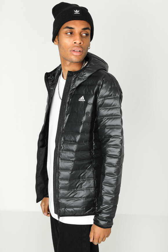 Adidas Leichte Puffer Daunenjacke | Schwarz | Herren  | L von Adidas