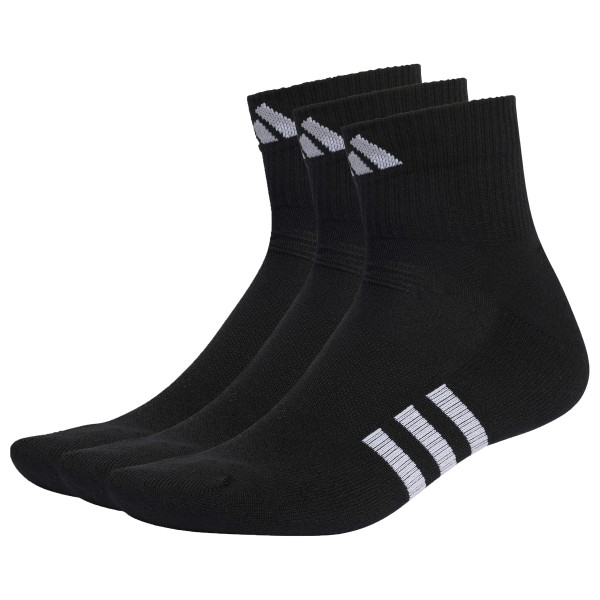adidas - Performancef Cushioned Mid 3-Pack - Multifunktionssocken Gr L;S;XL schwarz;weiß von adidas