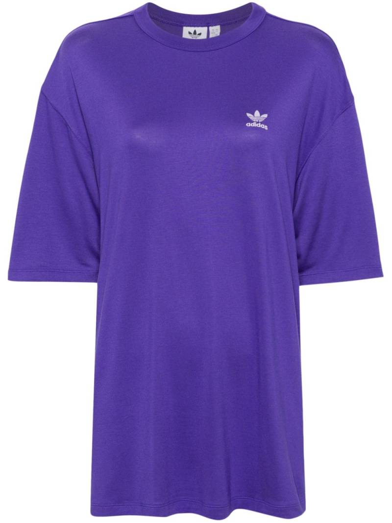 adidas Trefoil logo-appliqué T-shirt - Purple von adidas