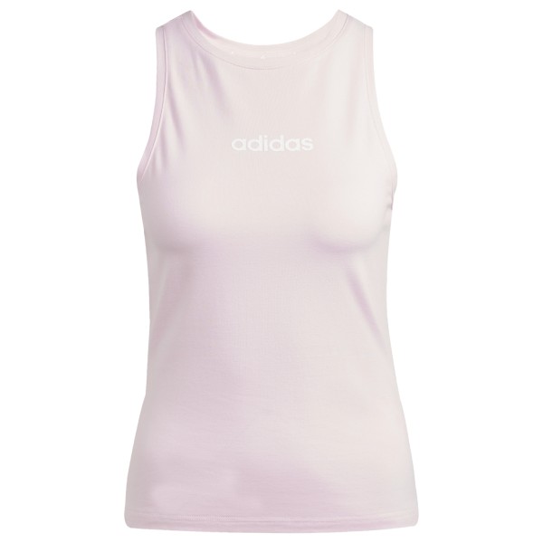 adidas - Women's Linear Single Jersey Tank - Tank Top Gr M weiß von adidas