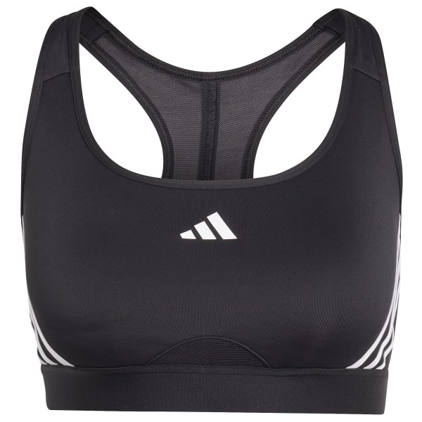 adidas - Women's PWRCT Medium Support 3S Bra - Sport-BH Gr L - Cup: A/B grau von adidas