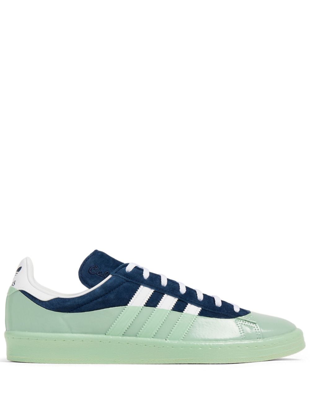 adidas colour-block lace-up sneakers - Green von adidas