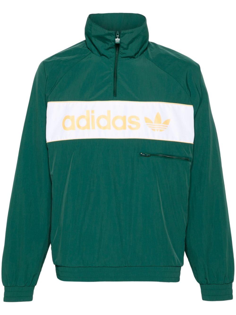 adidas contrasting-panel windbreaker jacket - Green von adidas