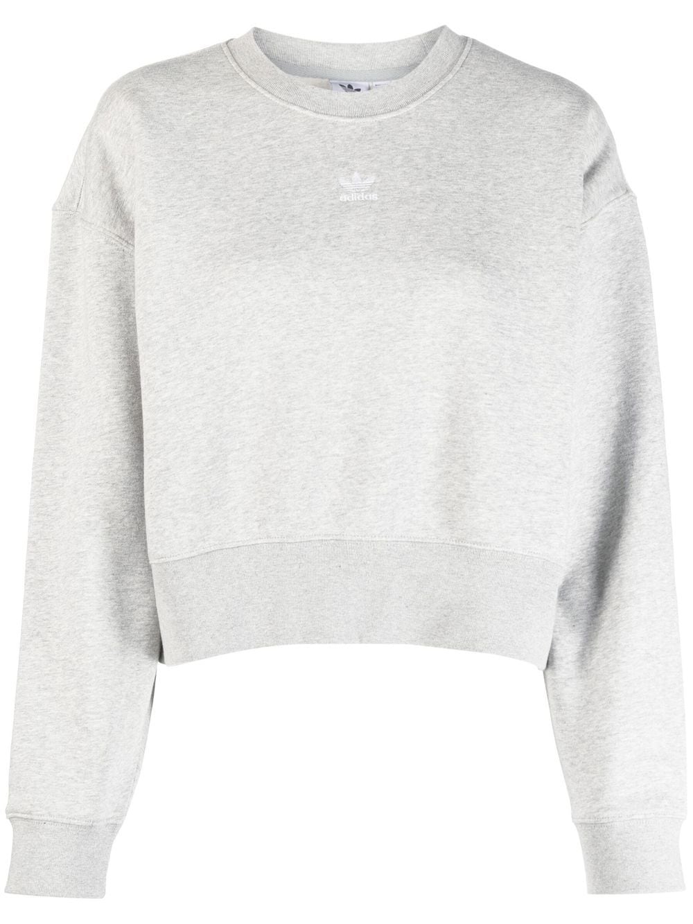 adidas cropped fleece sweatshirt - Grey von adidas