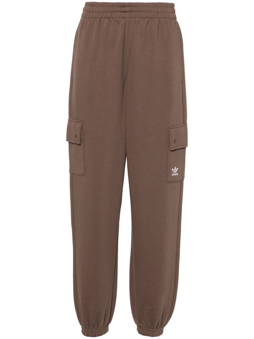 adidas jersey tapered track pants - Brown von adidas