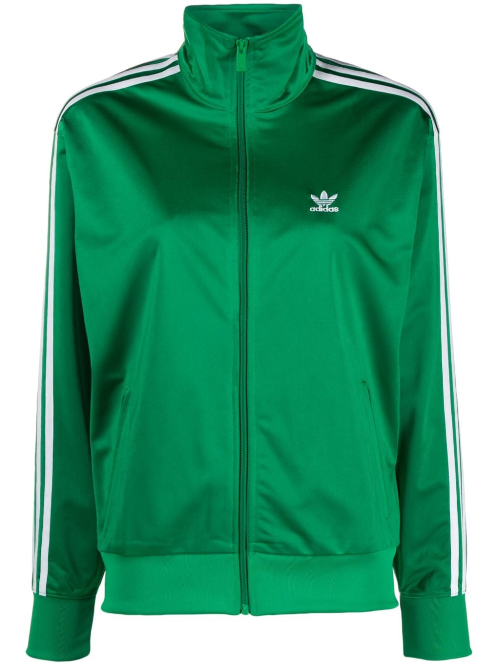 adidas logo-embroidered track jacket - Green von adidas