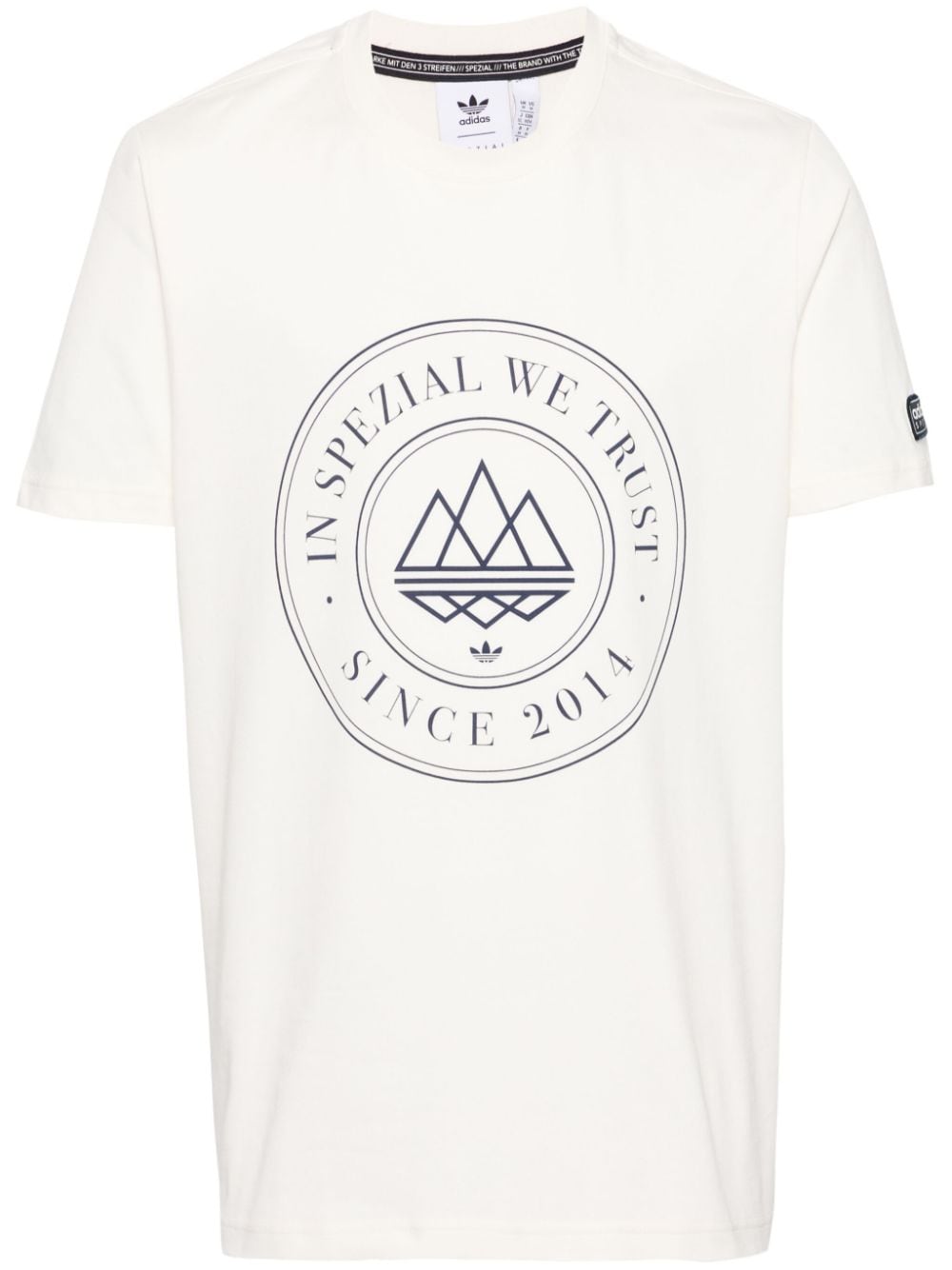 adidas logo-print cotton T-shirt - White von adidas