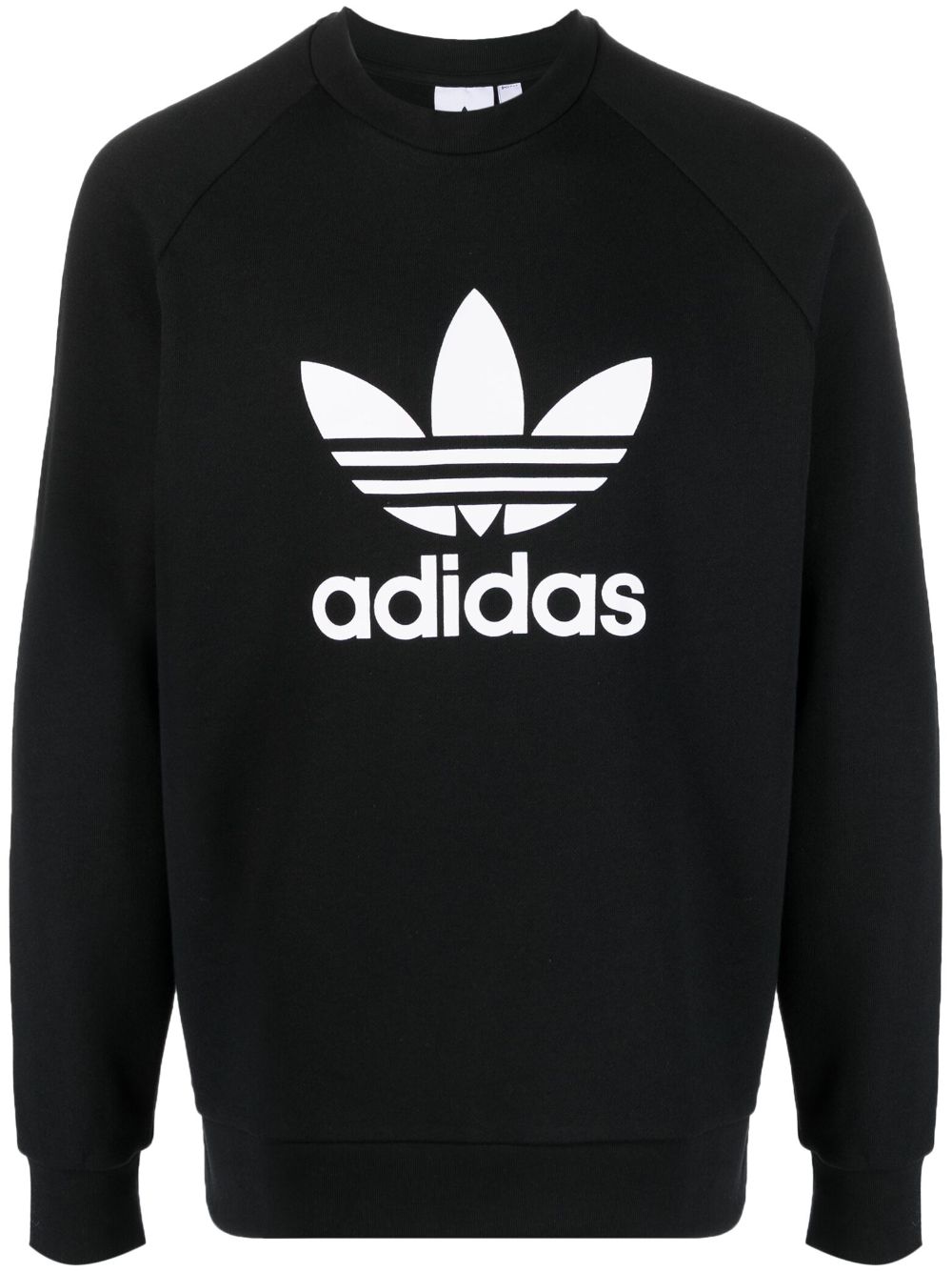 adidas logo-print jersey-knit sweatshirt - Black von adidas