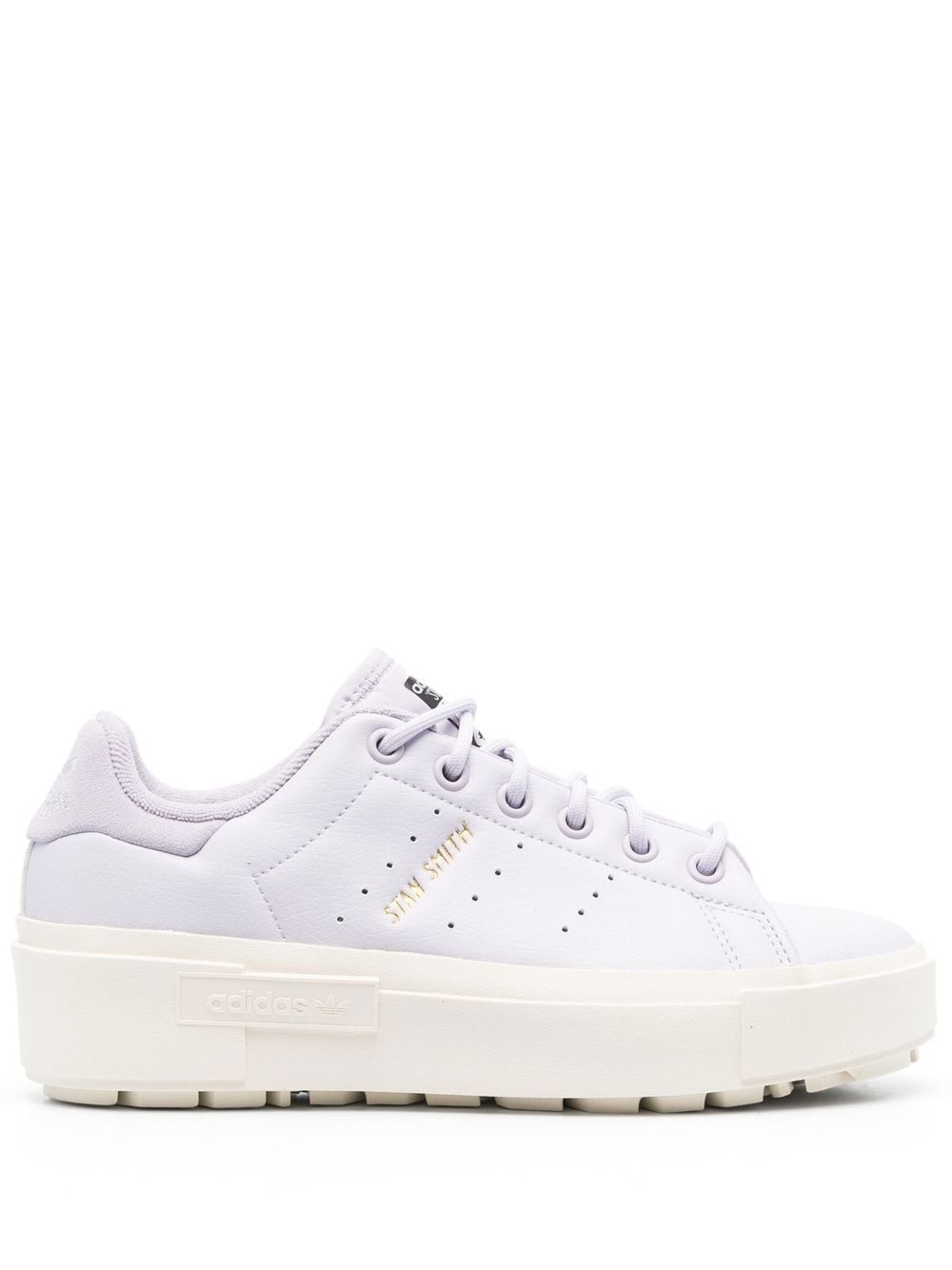 adidas logo stamp low-top leather sneakers - Purple von adidas
