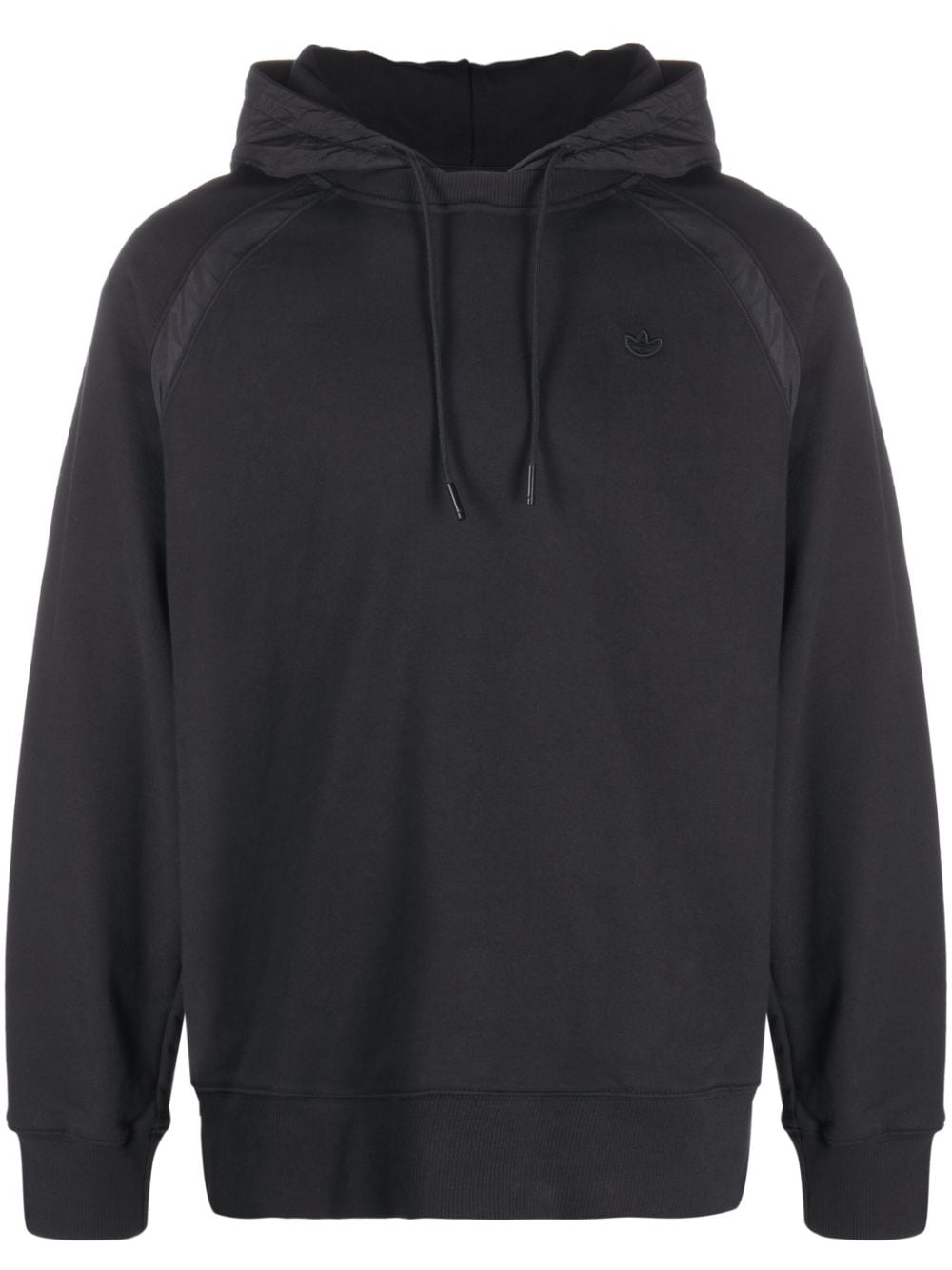 adidas panelled organic-cotton hoodie - Black von adidas