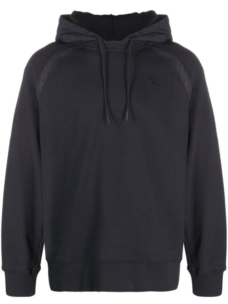 adidas panelled organic-cotton hoodie - Black von adidas