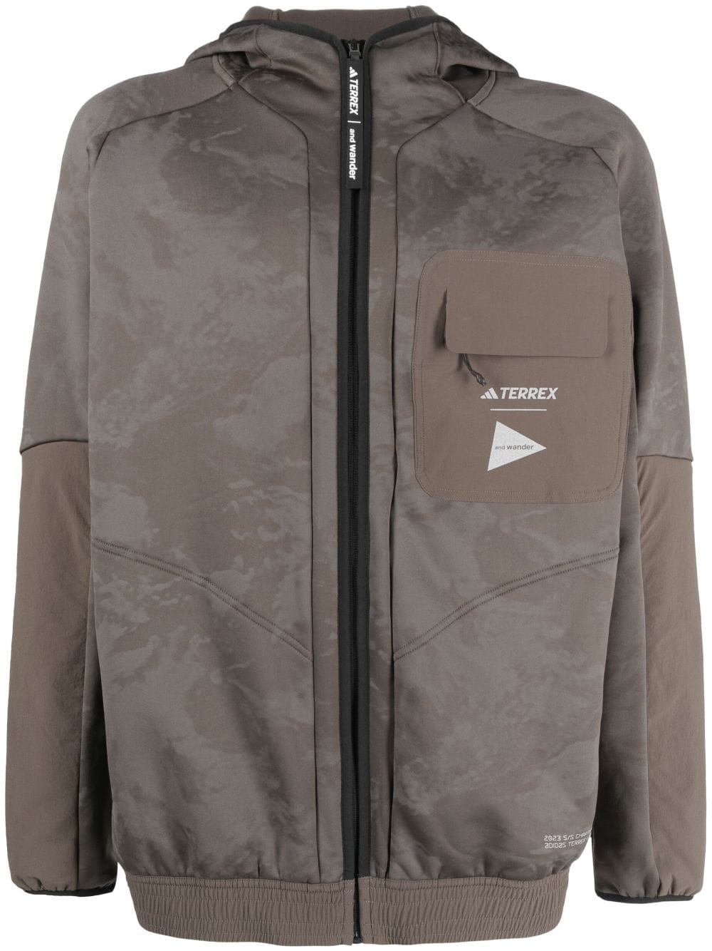 adidas x And Wander Terrex hooded jacket - Green von adidas