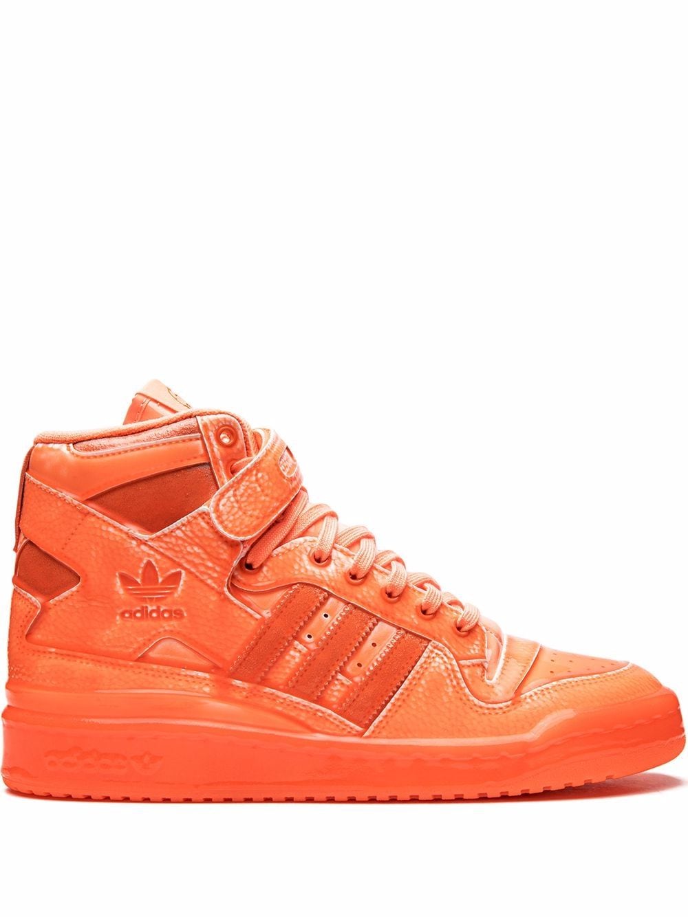 adidas x Jeremy Scott Forum "Dipped Orange" high-top sneakers von adidas