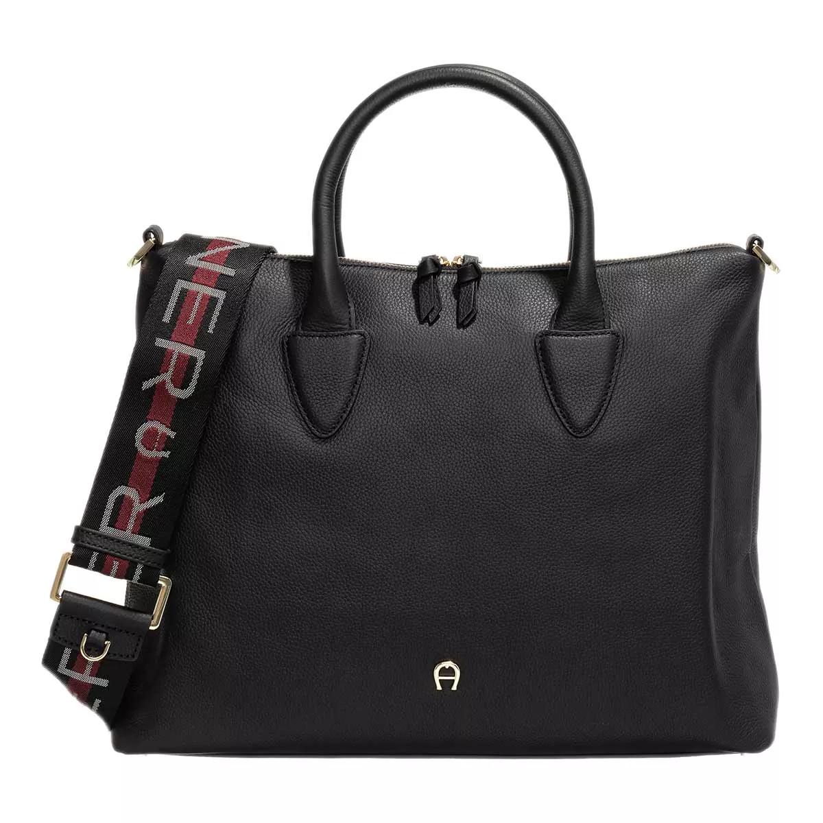 Aigner Henkeltasche - Zita Medium - Gr. unisize - in Schwarz - für Damen von aigner