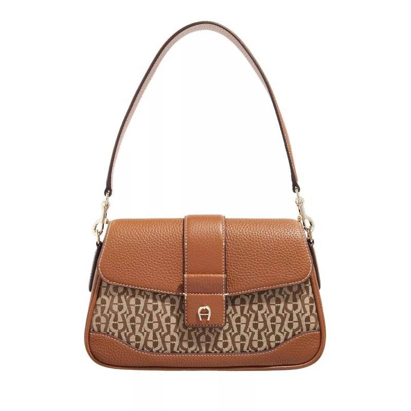 Aigner Schultertasche - Emea - Gr. unisize - in Beige - für Damen von aigner