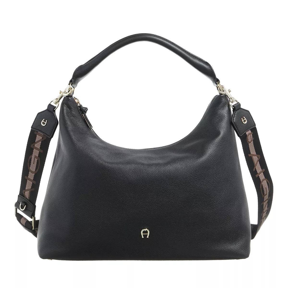 Aigner Umhängetasche - Zita Hobo Bag M - Gr. unisize - in Schwarz - für Damen von aigner