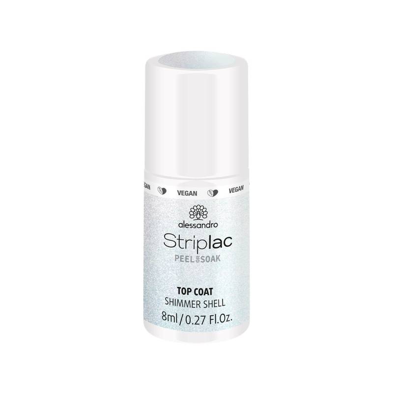 Striplac Top Coat Shimm Shell Damen  8ml von alessandro