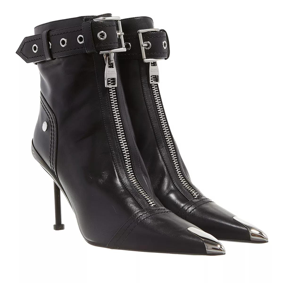 Alexander McQueen Boots & Stiefeletten - Leather Ankle Boot - Gr. 37 (EU) - in Schwarz - für Damen von alexander mcqueen