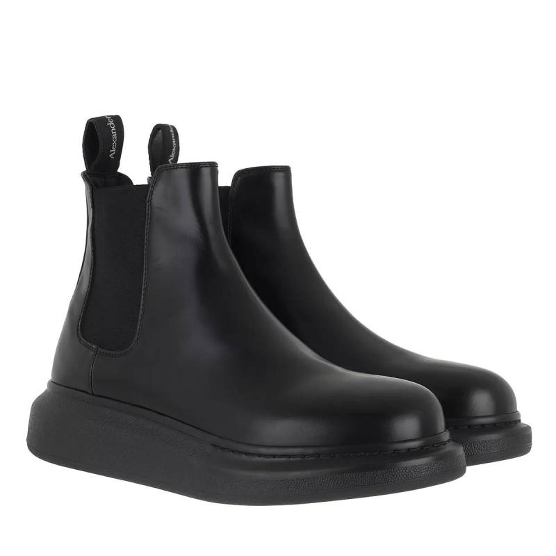 Alexander McQueen Boots & Stiefeletten - Chelsea Boots Leather - Gr. 35 (EU) - in Schwarz - für Damen von alexander mcqueen