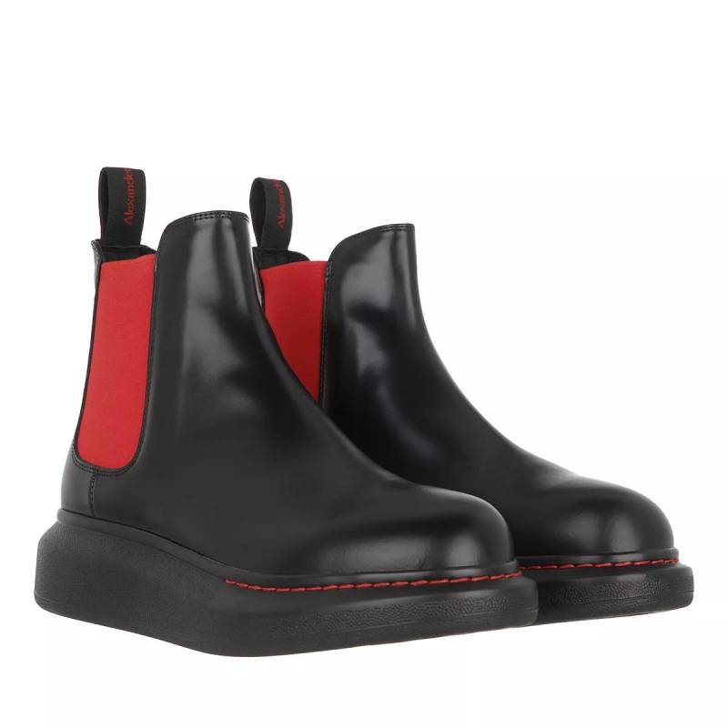 Alexander McQueen Boots & Stiefeletten - Chelsea Boots Leather - Gr. 37 (EU) - in Rot - für Damen von alexander mcqueen