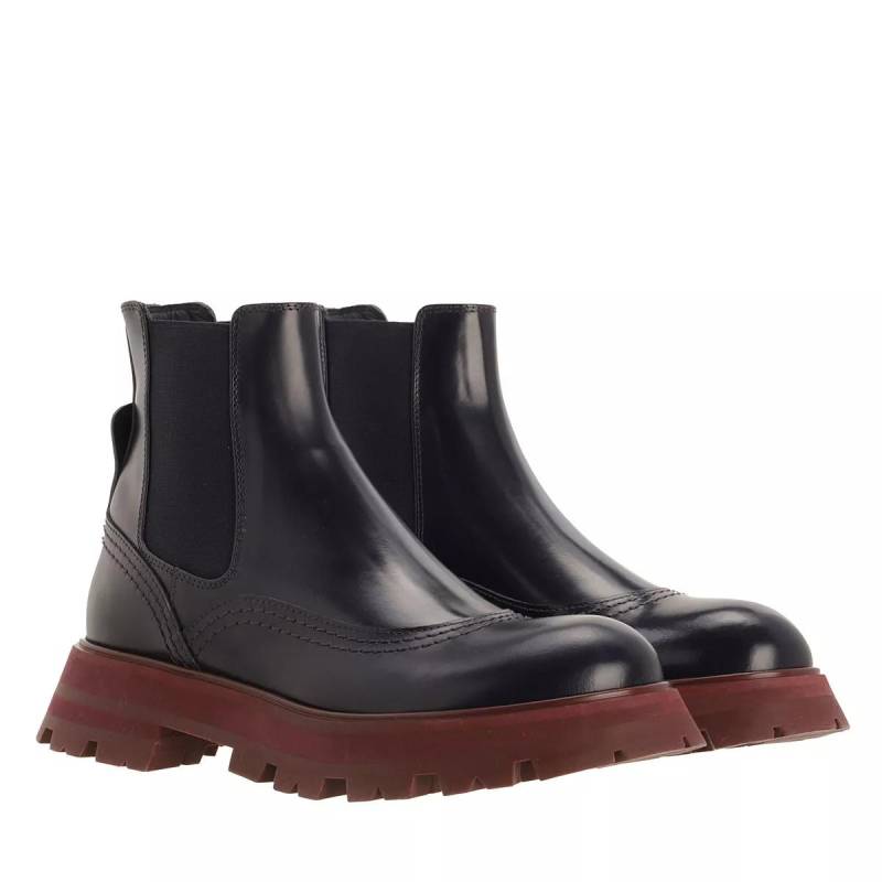 Alexander McQueen Boots & Stiefeletten - Chunky Ankle Boots Leather - Gr. 37 (EU) - in Blau - für Damen von alexander mcqueen