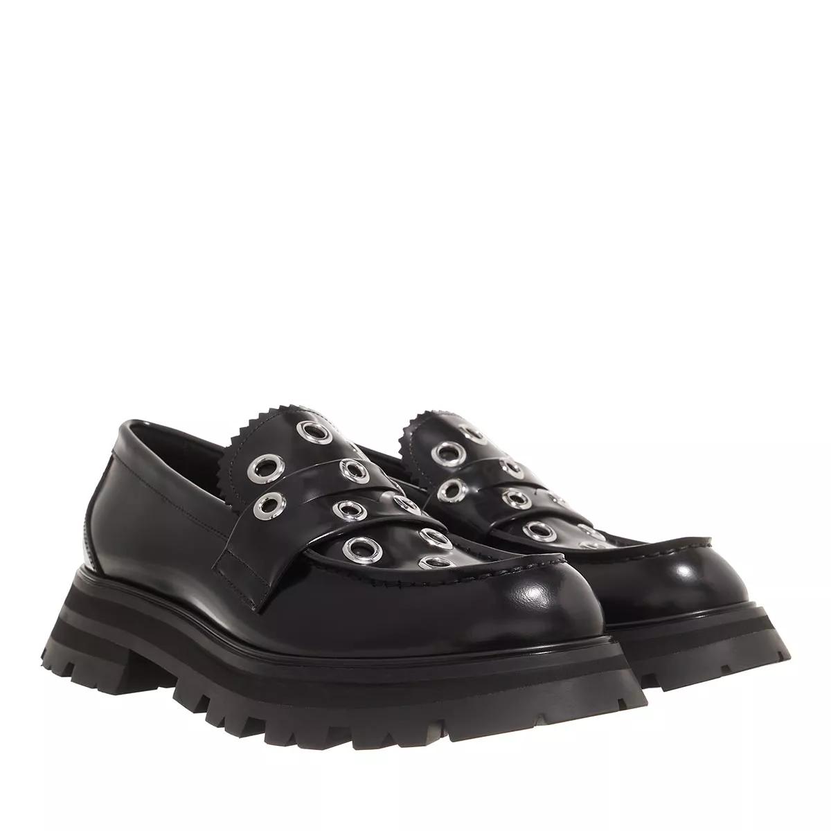 Alexander McQueen Loafer - Loafers Leather - Gr. 37 (EU) - in Schwarz - für Damen von alexander mcqueen