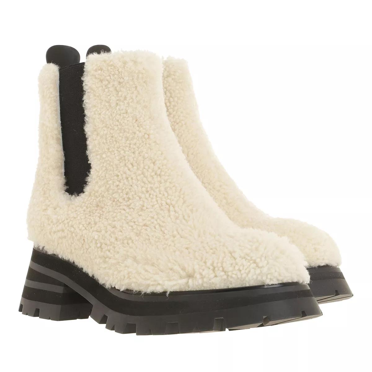 Alexander McQueen Boots & Stiefeletten - Teddy Boots - Gr. 36 (EU) - in Creme - für Damen von alexander mcqueen