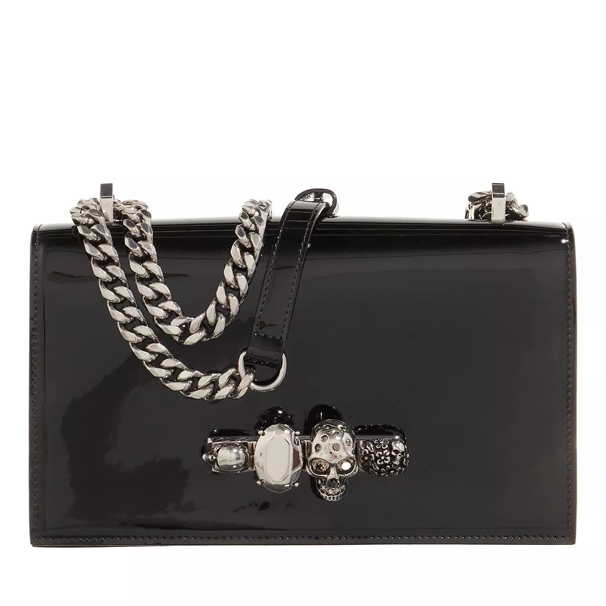 Alexander McQueen Umhängetasche - Jewelled Satchel Bag - Gr. unisize - in Schwarz - für Damen von alexander mcqueen