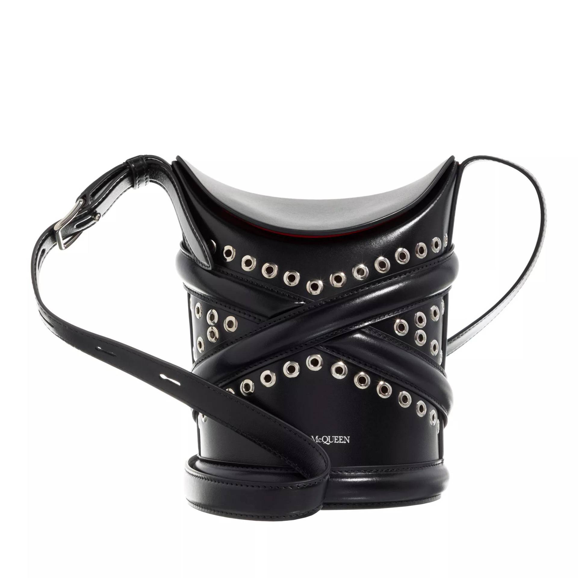 Alexander McQueen Schultertasche - The Curve Small Bucket Bag - Gr. unisize - in Schwarz - für Damen von alexander mcqueen