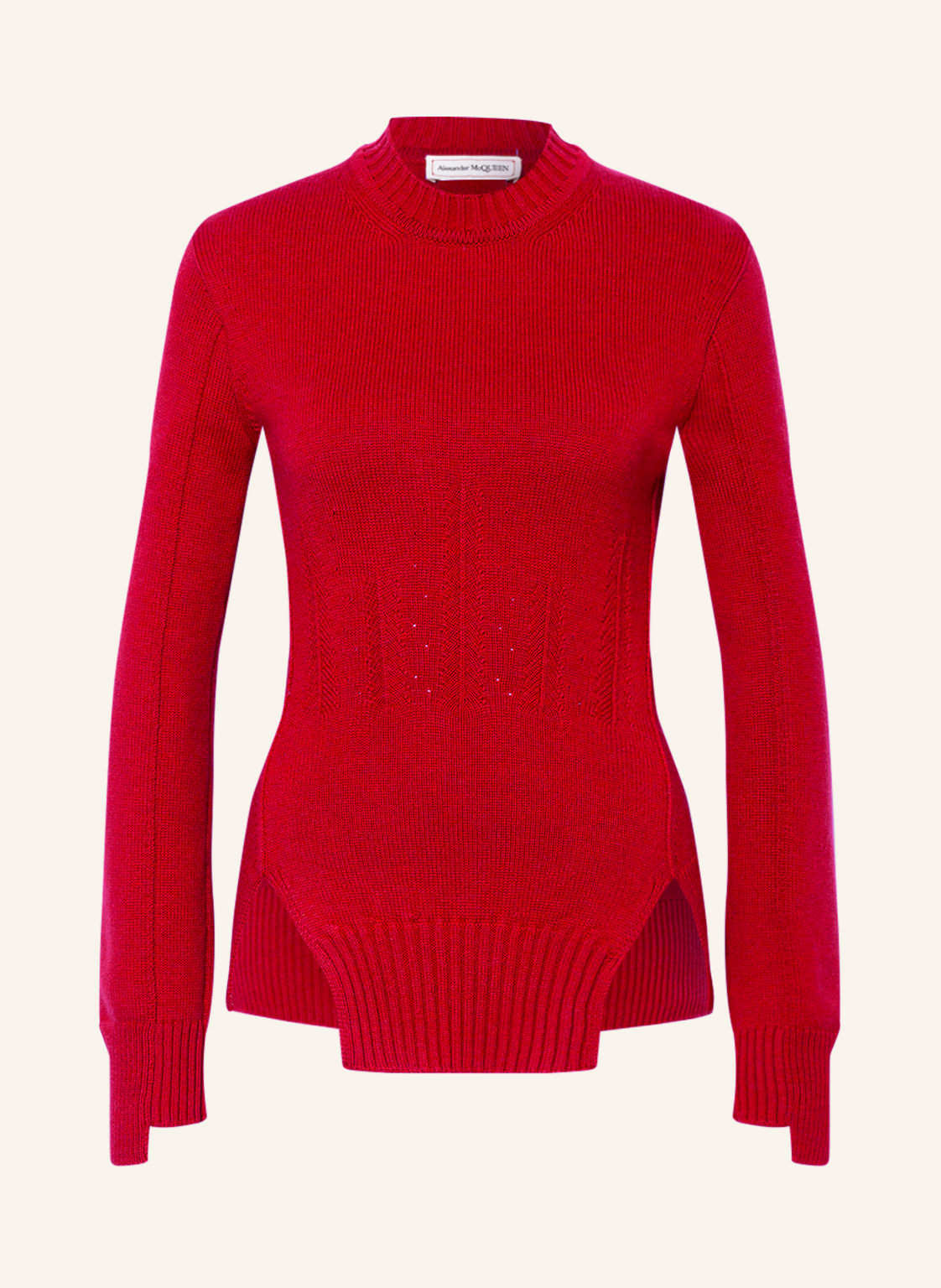 Alexander Mcqueen Cashmere-Pullover rot von alexander mcqueen