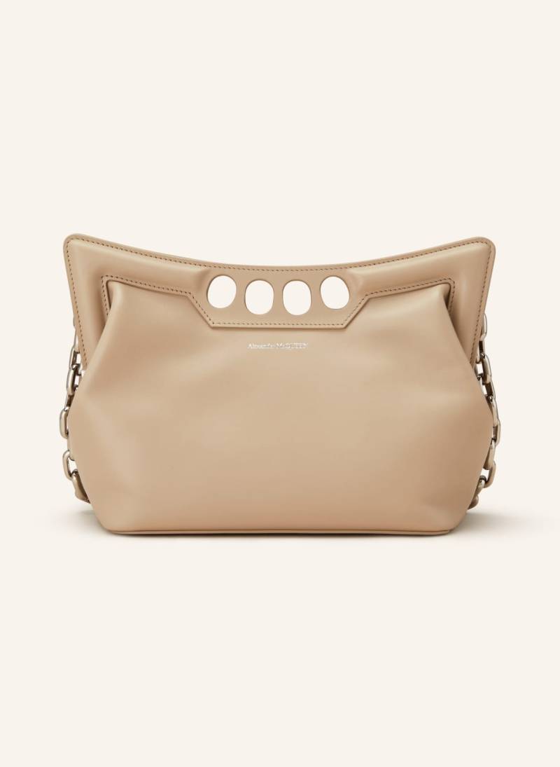 Alexander Mcqueen Handtasche The Small Peak Mit Pouch beige von alexander mcqueen