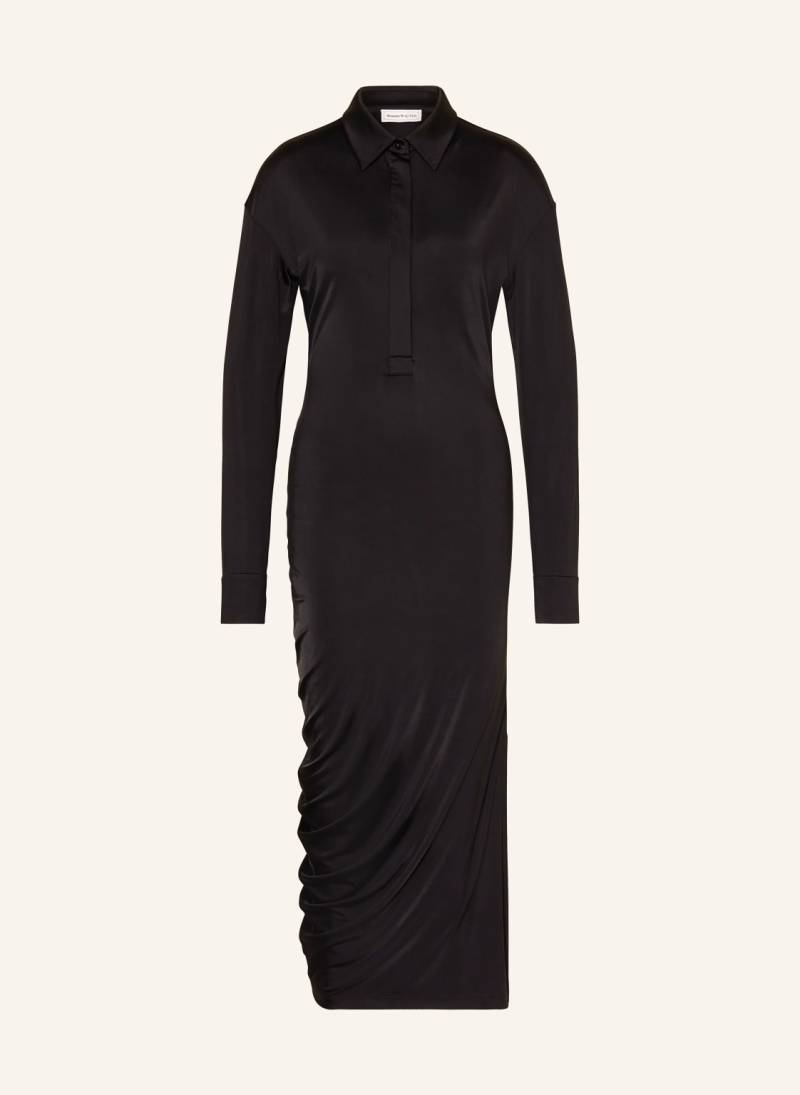 Mcqueen Hemdblusenkleid Aus Jersey schwarz von McQUEEN