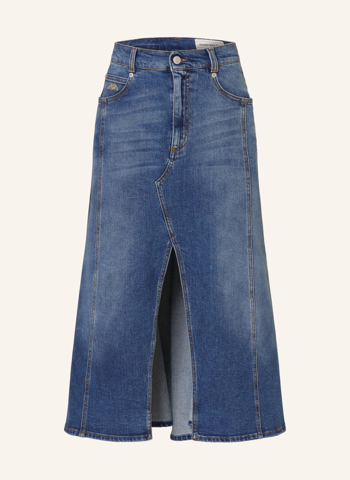 Alexander Mcqueen Jeansrock blau von alexander mcqueen