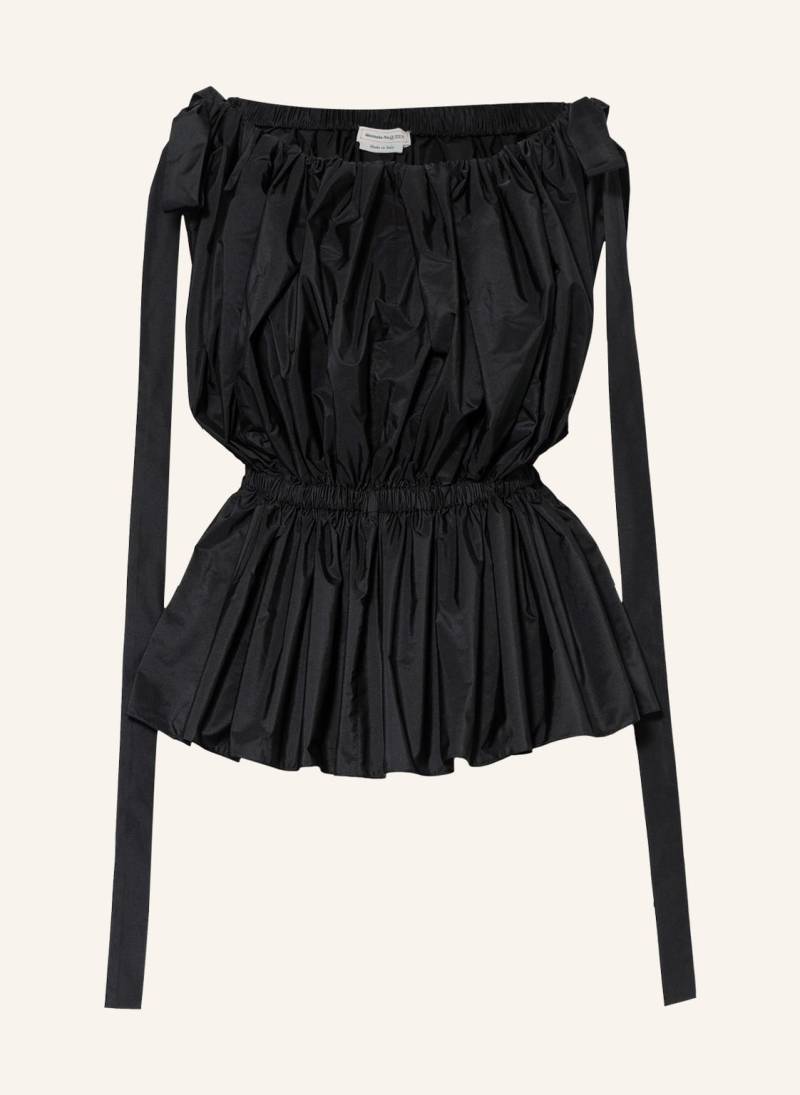 Mcqueen Off-Shoulder-Bluse schwarz von McQUEEN