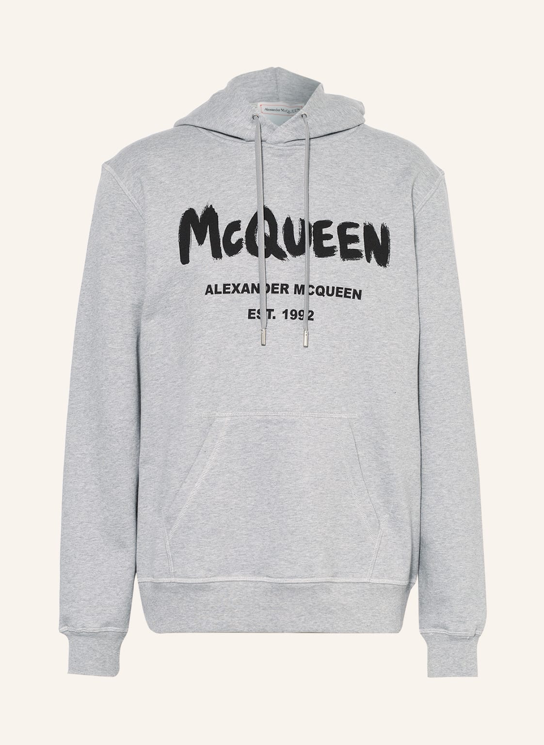 Alexander Mcqueen Oversized-Hoodie grau von alexander mcqueen