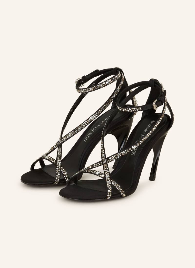 Mcqueen Sandaletten Mit Schmucksteinen schwarz von McQUEEN