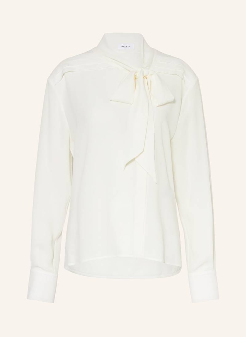 Mcqueen Seidenbluse Mit Schluppe weiss von McQUEEN