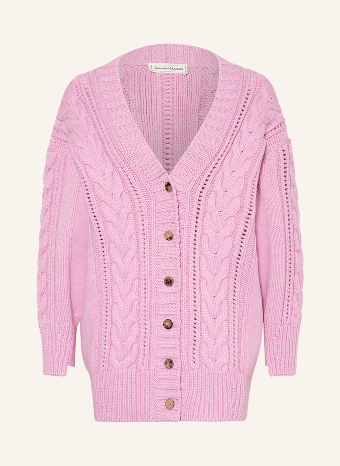 Alexander Mcqueen Strickjacke rosa von alexander mcqueen