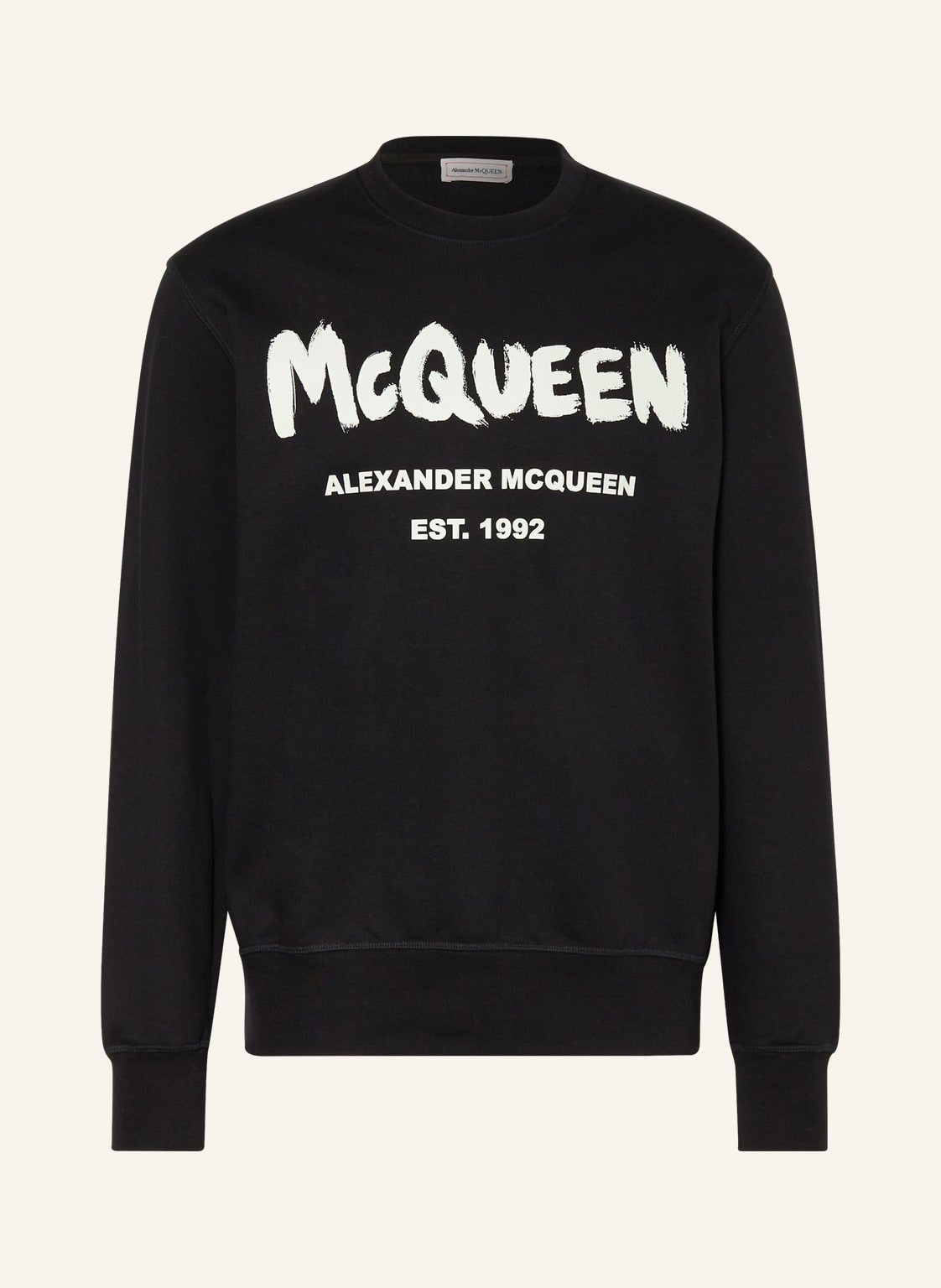 Alexander Mcqueen Sweatshirt schwarz von alexander mcqueen
