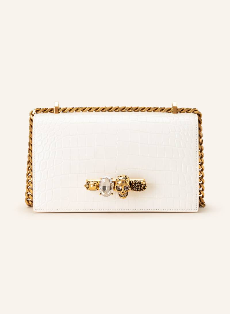 Alexander Mcqueen Umhängetasche Jewelled Satchel beige von alexander mcqueen